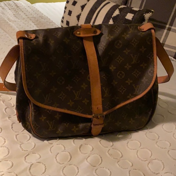 Louis Vuitton, Bags, Authentic Louis Vuitton Saumur 3 Shoulder Crossbody  Bag Monogram Brown